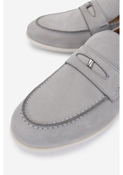 Erkek Deri Gri Nubuk Loafer Ayakkabı 285 4226 Erk Ayk Y25 Grı Nbk modelleri