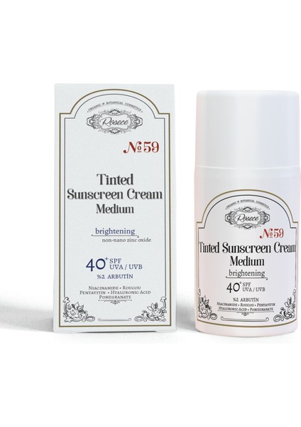 Renkli Güneş Kremi 40+Spf Medium | Arbutin | Leke Giderici ve Ton Eşitleyici