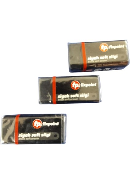 Fixpoint Siyah Silgi 3 Adet ( 30-7802 )