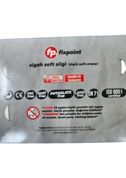 Fixpoint Siyah Silgi 3 Adet ( 30-7802 ) indirimleri
