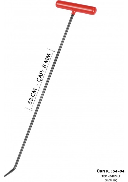 60 cm 8 mm Çap 7'li Boyasız Göçük Düzeltme Çubuk Seti, Pdr Çubuk Seti