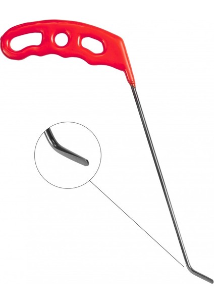 23 cm 3.5 mm Çap Sağlı Sollu Tek Kıvrımlı Sağ Boyasız Göçük Düzeltme Çubuğu, Pdr Çubuk - S6-02