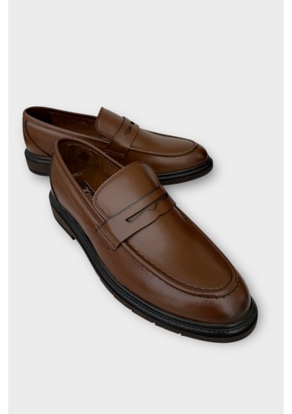 Erkek Deri Görünümlü Günlük Ayakkabı TABA fiyatları