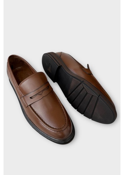 Erkek Deri Görünümlü Günlük Ayakkabı TABA fırsatları