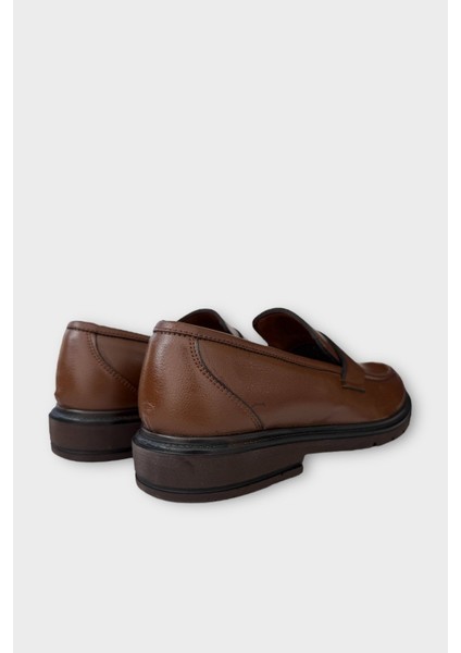 Erkek Deri Görünümlü Günlük Ayakkabı TABA indirimleri