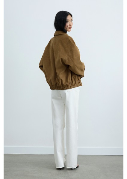 Camel Chiara Süet Bomber Ceket indirimleri