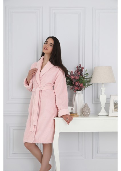 Organik Acacia Şal Yaka Bornoz