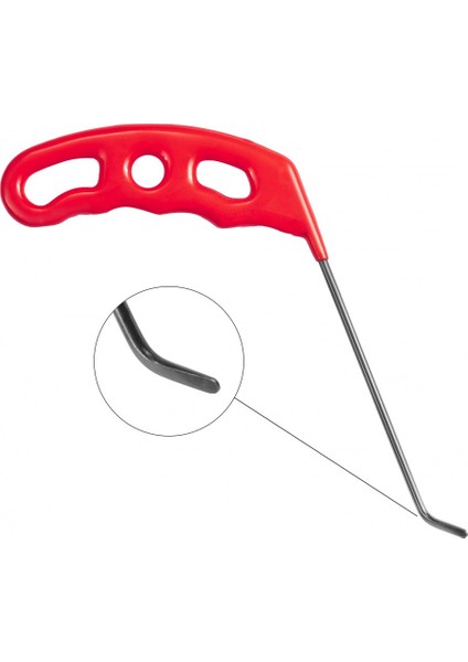16 cm 3.5 mm Çap Sağlı Sollu Tek Kıvrımlı Sağ Boyasız Göçük Düzeltme Çubuğu, Pdr Çubuk - S6-01