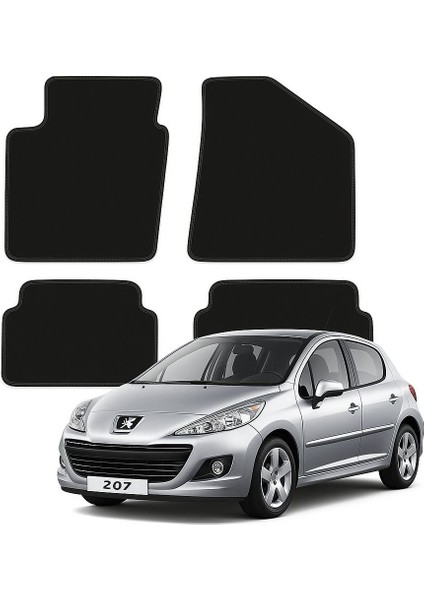 Peugeot (Pejo) 207 Tam Uyumlu Lüx Oto Halı Paspas