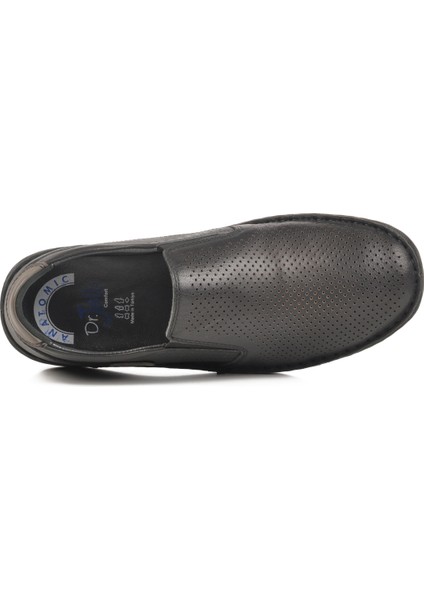 Siyah Anatomic Taban Deri Erkek Günlük Ayakkabı 4Y0025-106 M