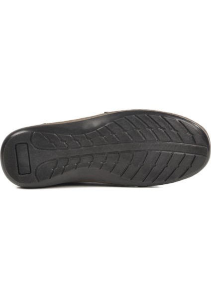 Siyah Anatomic Taban Deri Erkek Günlük Ayakkabı 4Y0025-106 M