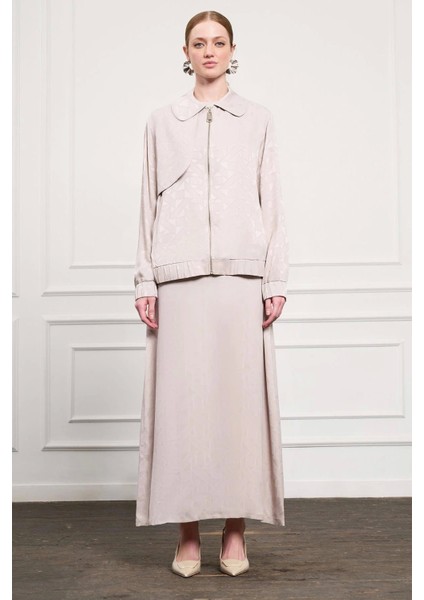 Elbise ve Ceketli Takım 1053 Bej