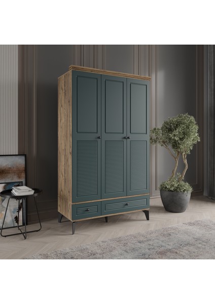 Nisa Gardırop,3 Kapaklı Dolap 120cm