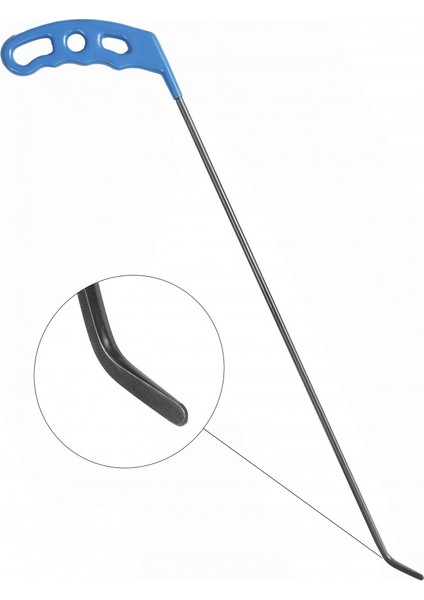 40 cm 6 mm Çap Sağlı Sollu Tek Kıvrımlı Sol Boyasız Göçük Düzeltme Çubuğu, Pdr Çubuk - S6-09