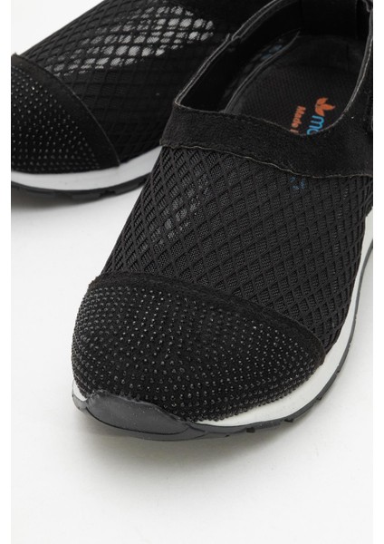 Kadın Triko Fileli Babet Siyah modelleri