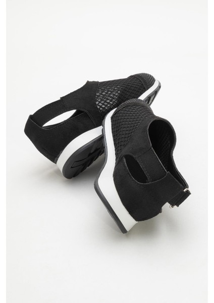 Kadın Triko Fileli Babet Siyah fırsatları