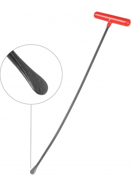 60 cm 8 mm Çap Levye Uçlu Kobra Boyasız Göçük Düzeltme Çubuğu, Pdr Çubuk - S13-01