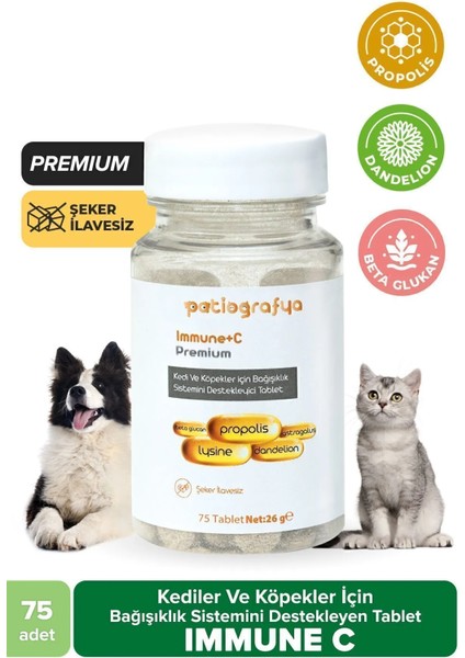 Premium Immune C Kedi ve Köpek Için Destekleyen Tablet