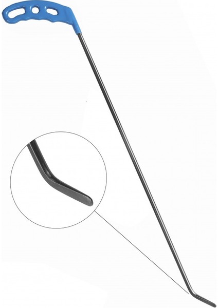 58 cm 8 mm Çap Sağlı Sollu Tek Kıvrımlı Sol Boyasız Göçük Düzeltme Çubuğu, Pdr Çubuk - S6-10