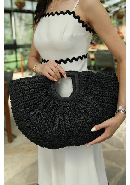 Fıore Camel Hasır Çanta