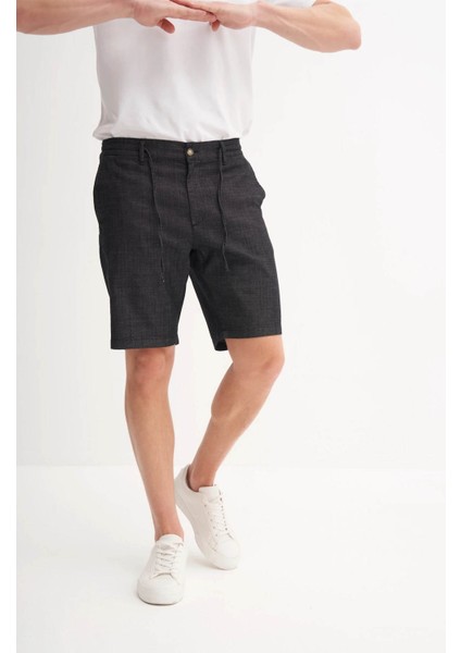 Denim Siyah Erkek Şort 6724