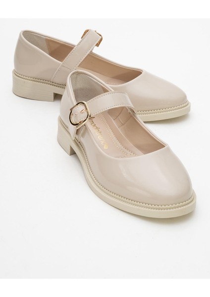 Kadın Günlük Ayakkabı Bej Rugan