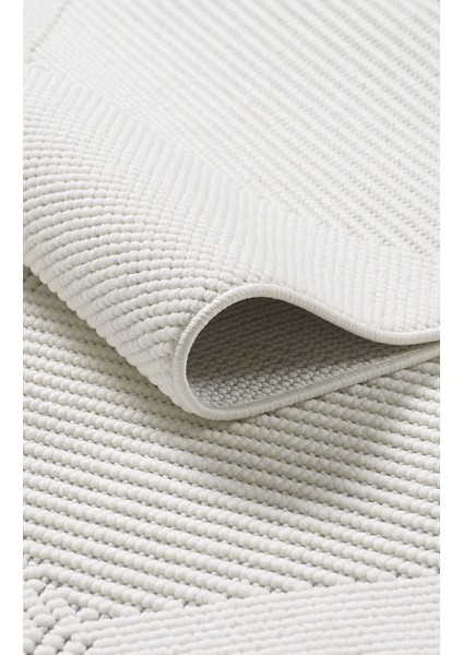 Naturel Bukleli Yumuşak Dokulu Iskandinav Dokuma Halı