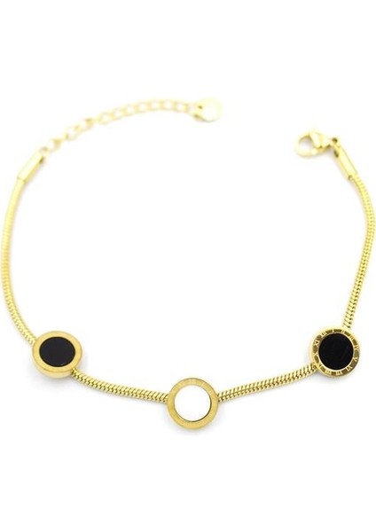 Roma Rakamlı Bileklik - Altın