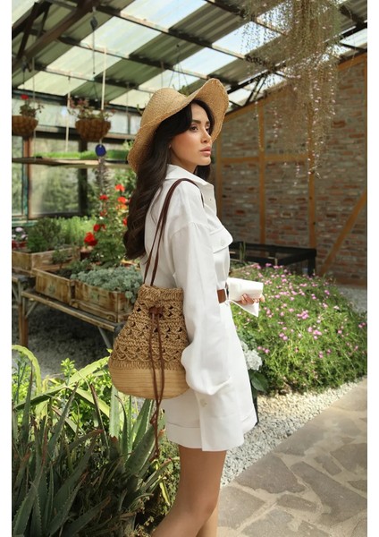 Cıelo Camel Hasır Çanta modelleri