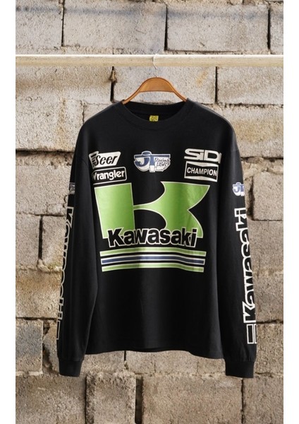 Race Day Kawasaki Uzun Kol T-Shirt fiyatları