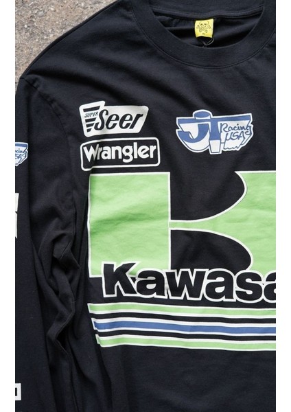 Race Day Kawasaki Uzun Kol T-Shirt fırsatları