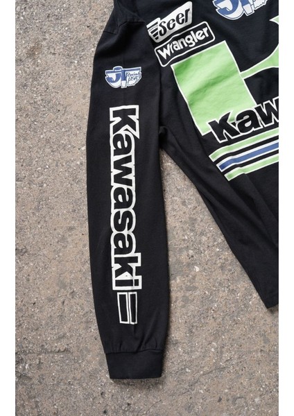 Race Day Kawasaki Uzun Kol T-Shirt indirimleri