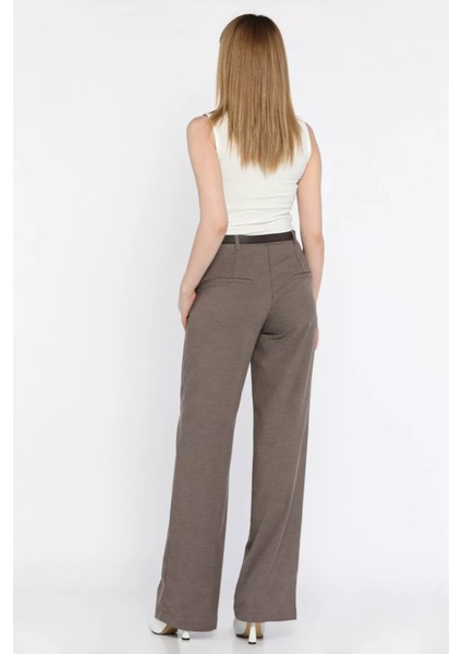 Kadın Kemerli Bol Paça Pantolon P-00016619 modelleri