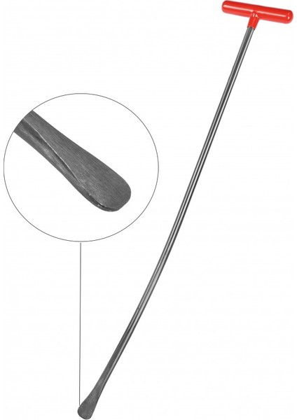 80 cm 14 mm Çap Levye Uçlu Kobra Boyasız Göçük Düzeltme Çubuğu, Pdr Çubuk - S13-03
