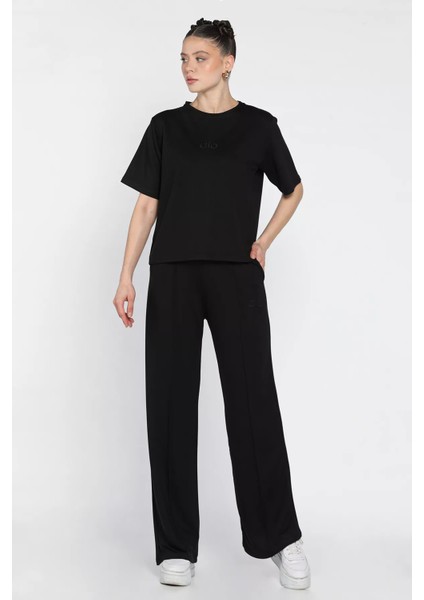 Kadın Nakışlı Çimalı Tişört Pantolon Ikili Takım P-00016847