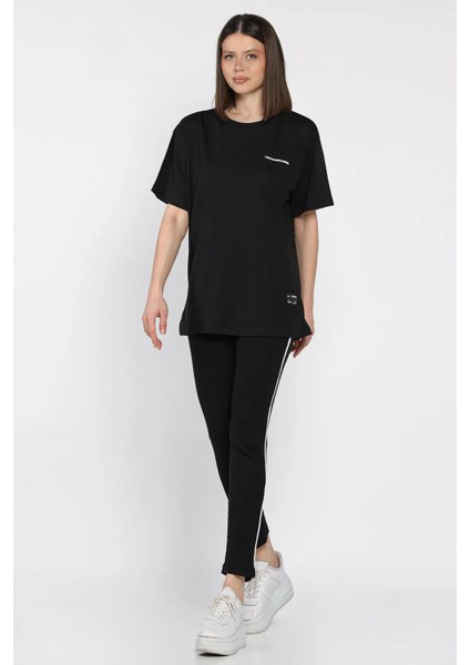 Kadın Bisiklet Yaka Tişört Tayt Ikili Takım (M-L-Xl Uyumludur) P-00016849 fiyatları