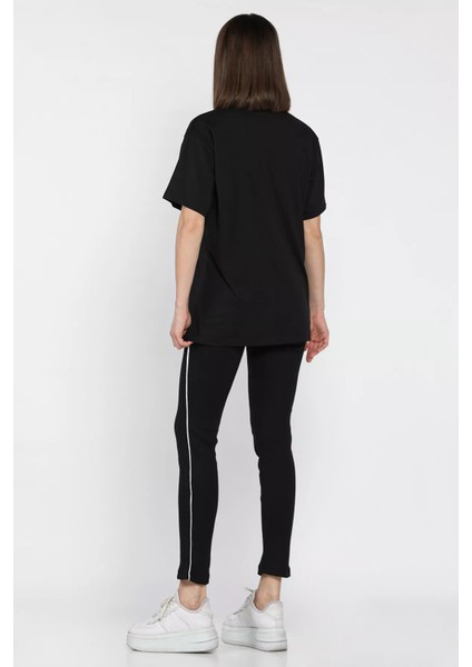 Kadın Bisiklet Yaka Tişört Tayt Ikili Takım (M-L-Xl Uyumludur) P-00016849 modelleri