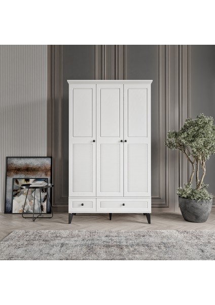 Nisa Gardırop,3 Kapaklı Dolap 120cm