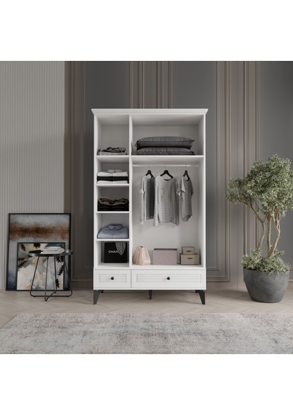 Nisa Gardırop,3 Kapaklı Dolap 120cm