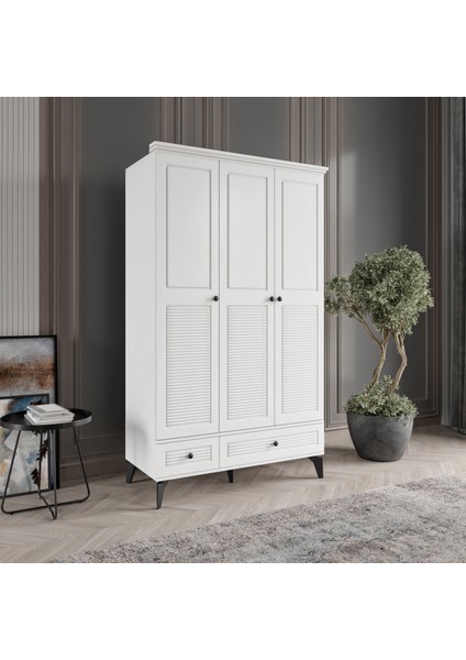 Nisa Gardırop,3 Kapaklı Dolap 120cm