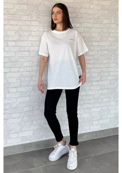 Kadın Bisiklet Yaka Tişört Tayt Ikili Takım (M-L-Xl Uyumludur) P-00016849