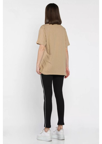 Kadın Bisiklet Yaka Tişört Tayt Ikili Takım (M-L-Xl Uyumludur) P-00016849 modelleri