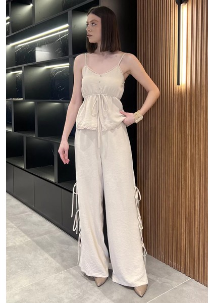 Ip Askılı Bel Lastikli Bluz Pantolon Ikili Takım P-00016623 fiyatları