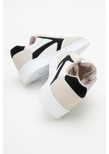 Kadın Anorak Spor Ayakkabı Beyaz Siyah fırsatları