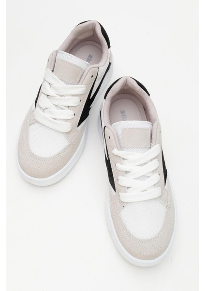 Kadın Anorak Spor Ayakkabı Beyaz Siyah indirimleri