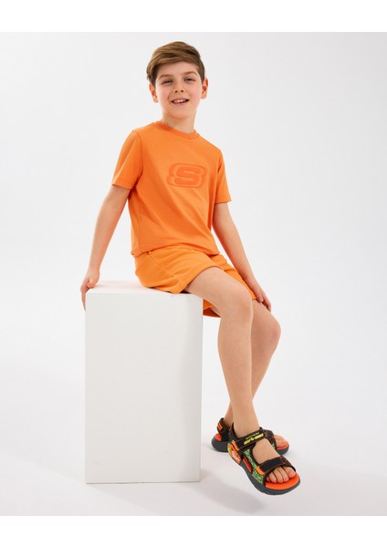 B Essentials T-Shirt Büyük Erkek Çocuk Turuncu Tshirt SK232080-701 fırsatları
