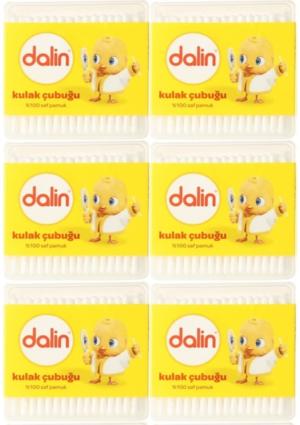 Kulak Çubuğu 100 Adet (6 Lı Set)