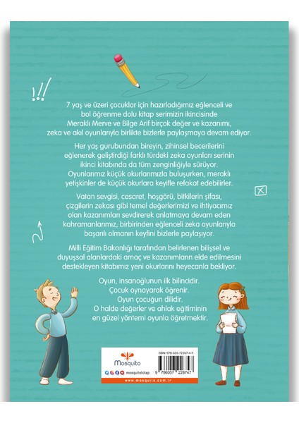 Meraklı Merve Bilge Arif 2 - Zeka Oyunlarıyla Hayat Kazanımları