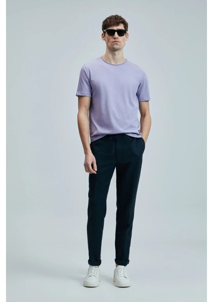 Junya Erkek Basic Tişört Lila