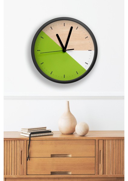 Dekoratif Ahşap Mdf 3D Efektli 5mm Duvar Saati - Model 2